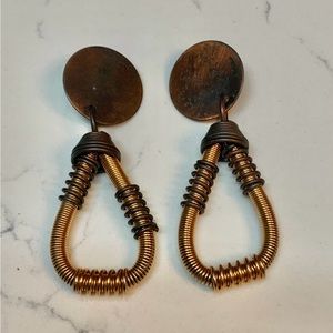 Metal Clip-on Earrings Vintage